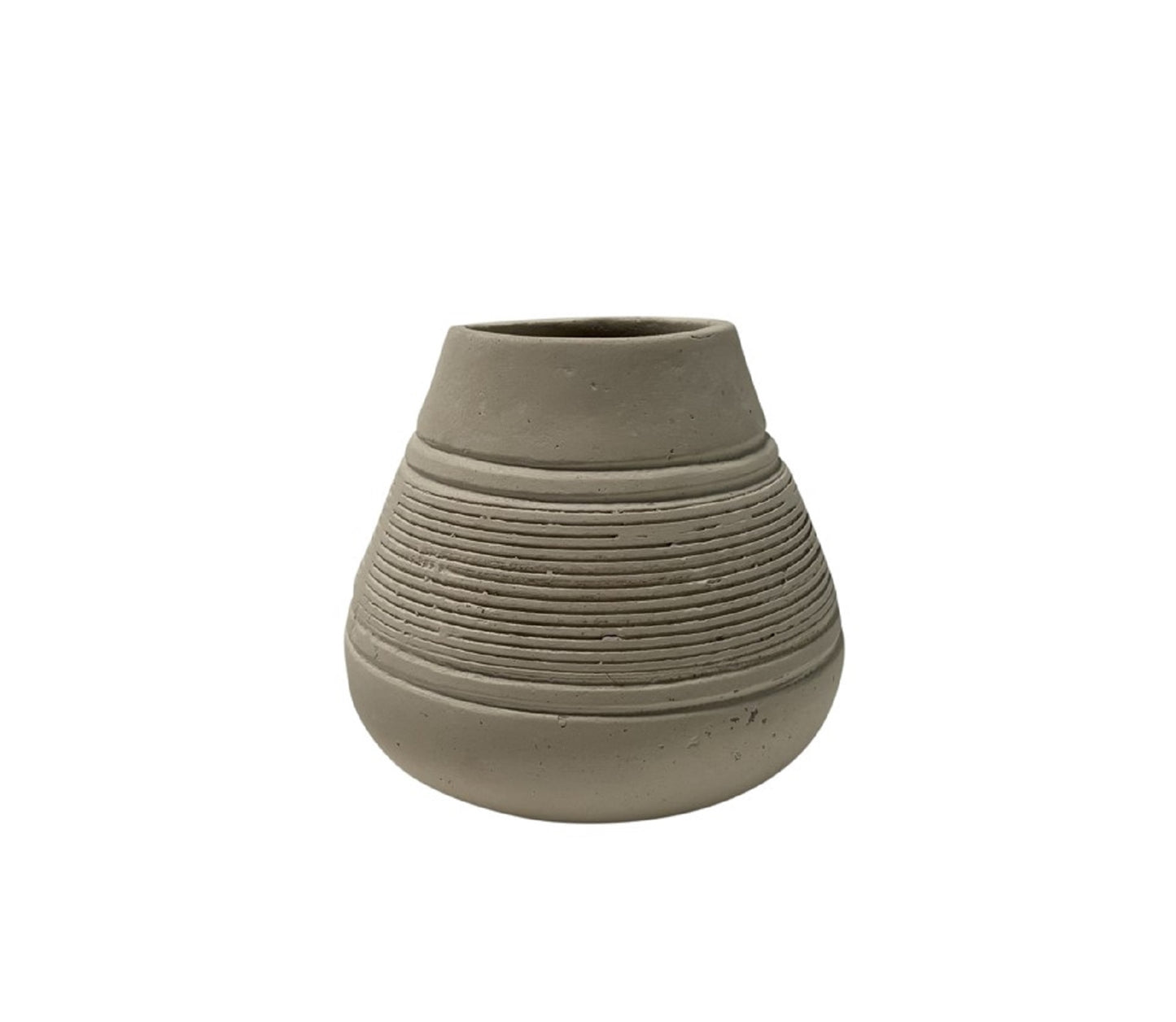 Sierra Paper Mache Vase - 5.5" H & 6.3" Dia