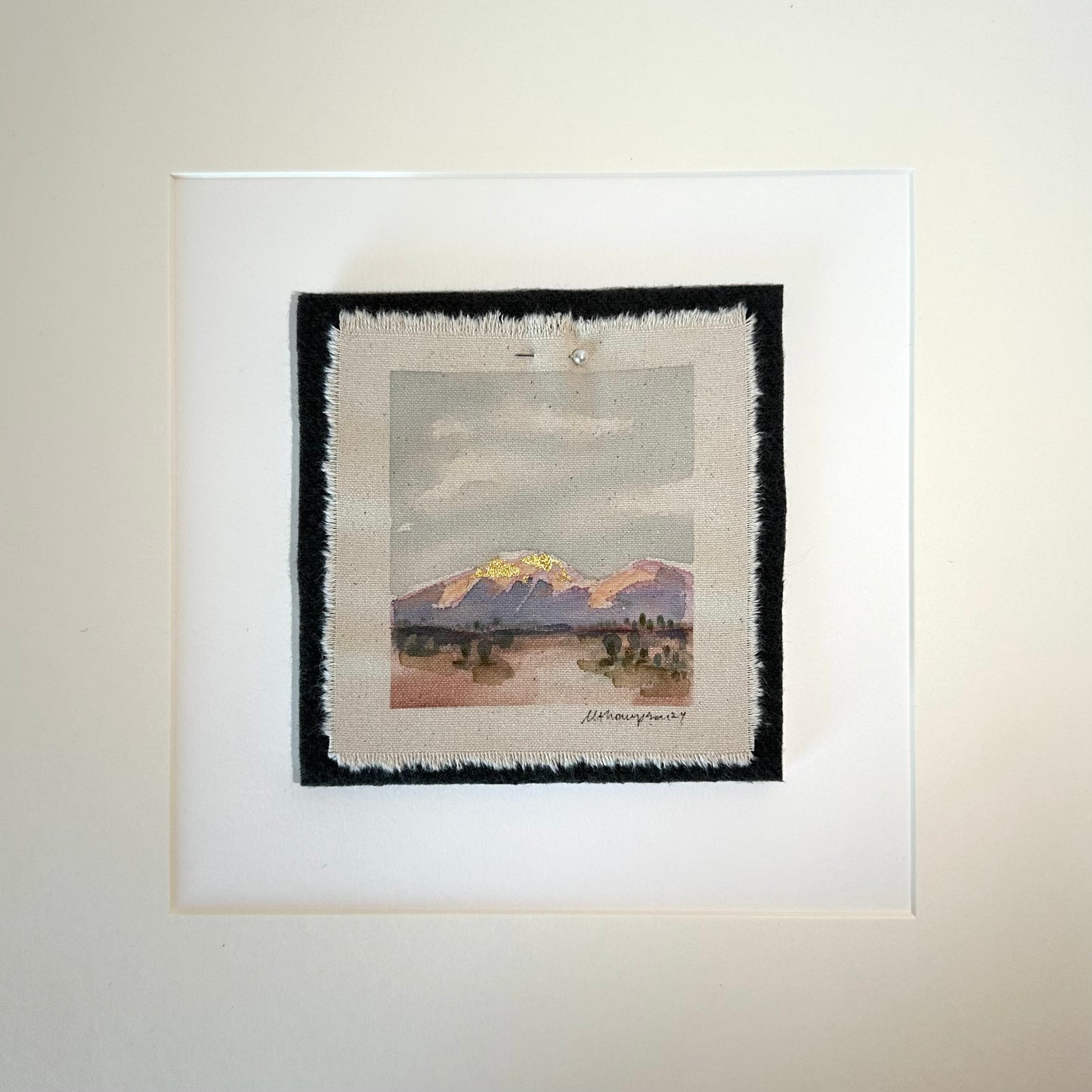 Desert Micro Art - Mountain Sunset