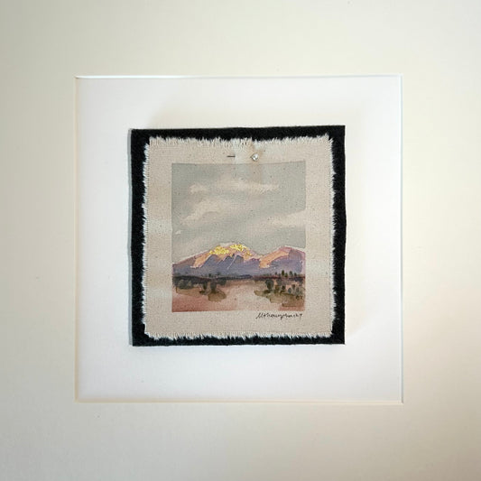 Desert Micro Art - Mountain Sunset