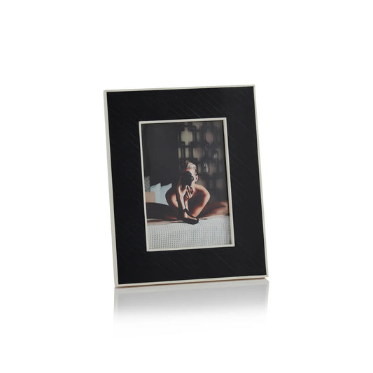 Black Bone Inlay Design Photo Frame 5x7