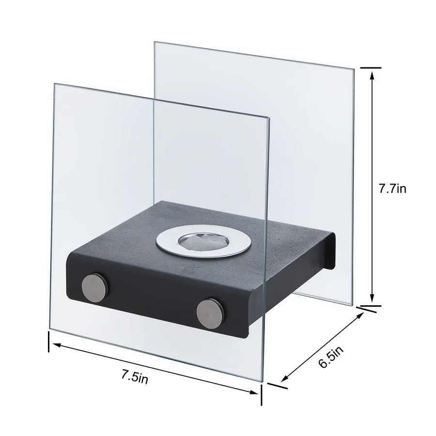 Celeste Square Tabletop Smokeless Fireplace